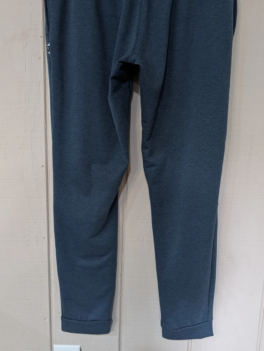 On Running Men's Sweat Pants XL Midnight‎ Blue Moto Ribbed Knee Joggers